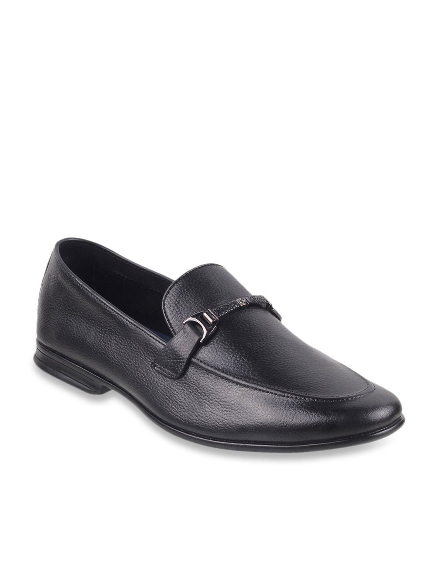 Da Vinchi by Metro Men's Black Formal Loafers