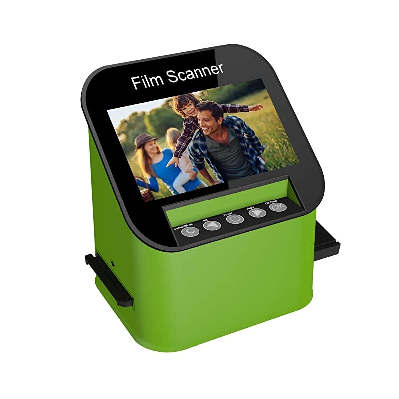Digital Film & Slide Scanner, Converts 35mm, 110 & 126 and Super 8 Films & 8mm Film Negatives & Slides to 22 Megapixel JPEG Images Includes Large 4.3 Inch TFT LCD Display
