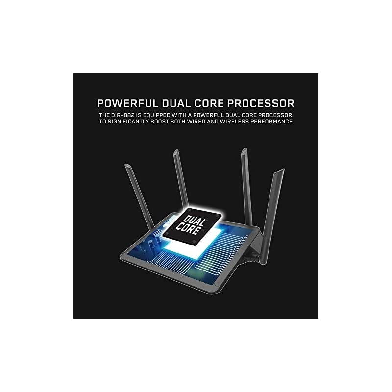 WiFi Router AC2600 MUMIMO Dual Band Gigabit 4K Streaming and Gaming with USB Ports 4x4 Wireless Internet for Home DIR882US