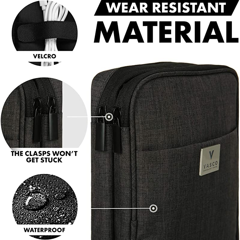 Travel Electronics Gadget Cable Organizer Bag Smart Safe Storage Black