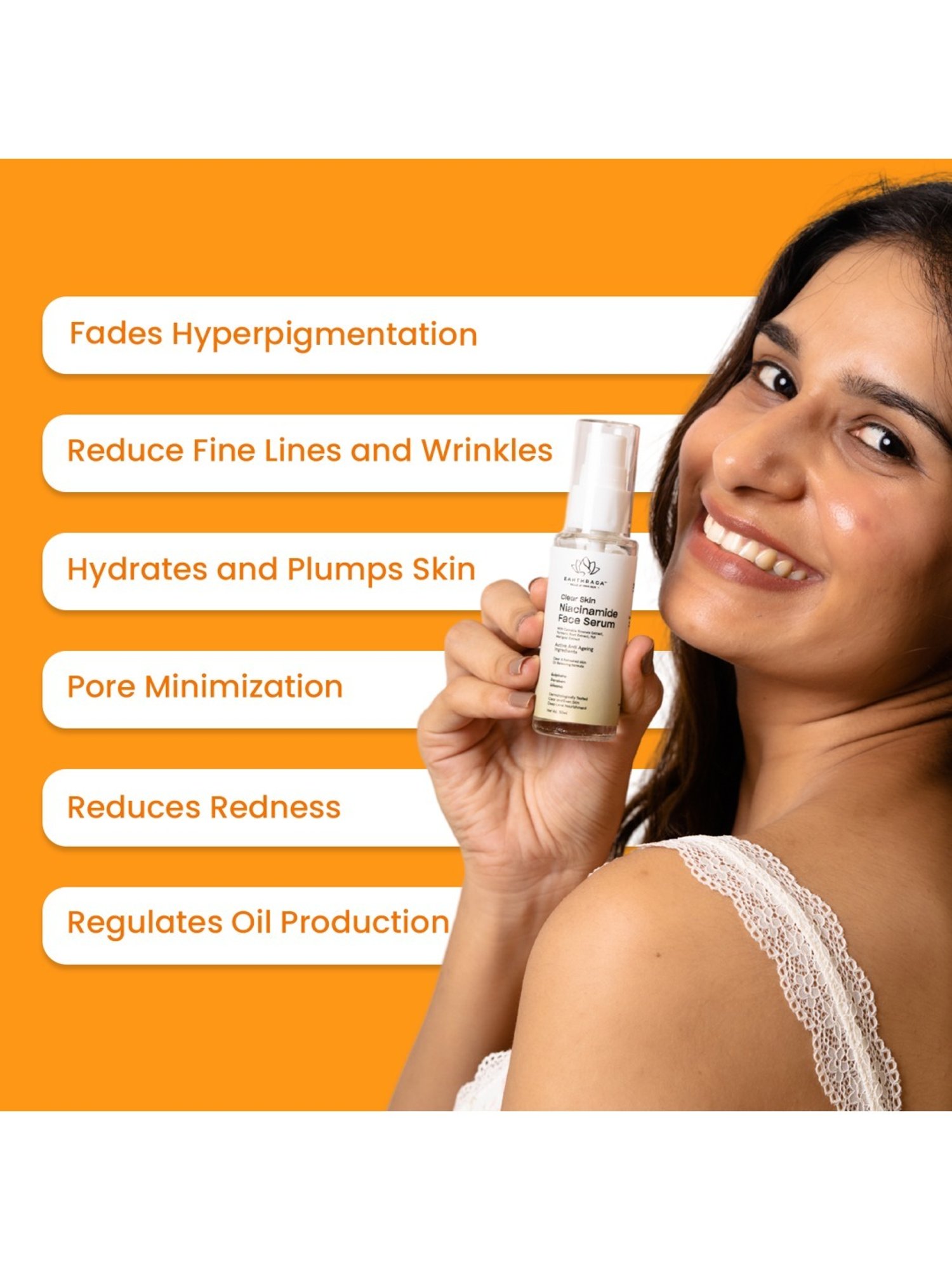 Earthraga Clear Skin Niacinamide Face Serum - 30 ml