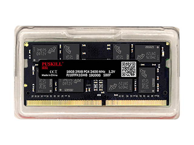 PUSKILL DDR3 1600MHz SODIMM RAM PC3-12800 4G 1.35V CL11 204 Pin Support ECC Unbuffered Laptop Memory Notebook RAM Module for Mac Intel and AMD System
