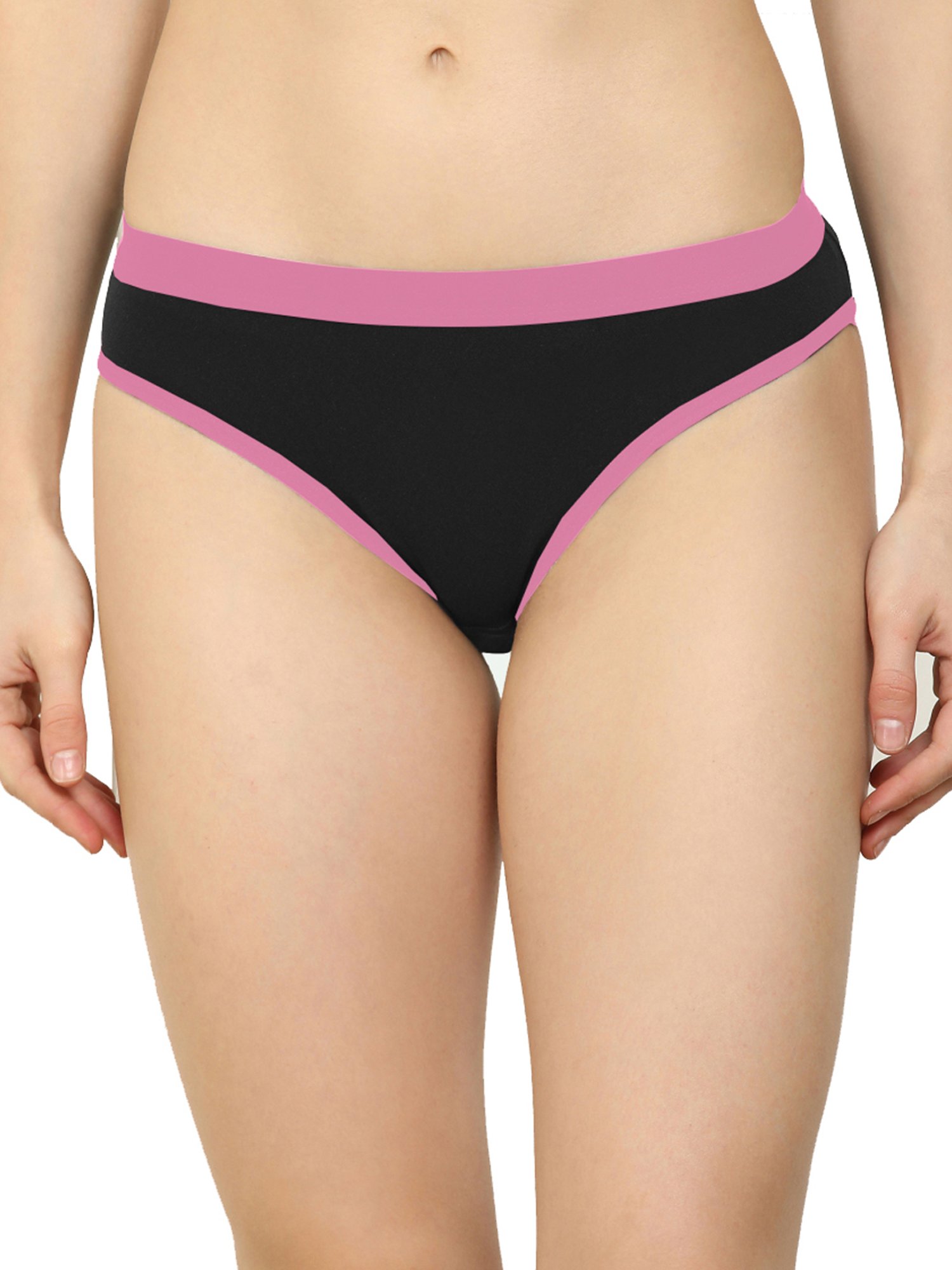 AROUSY Black Plain Hipster Panty