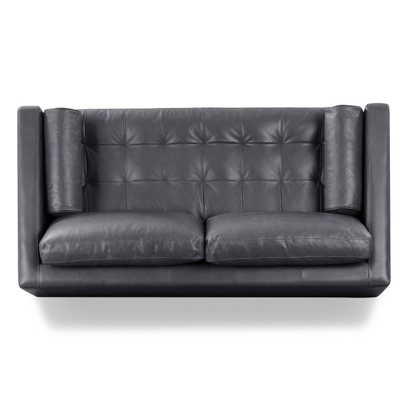 72" Kensington Apartment Sofa Slate Gray - Poly & Bark