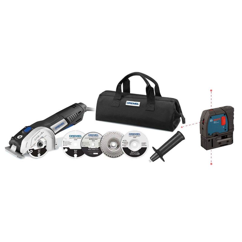Dremel US40 4" Corded Circular Saw Kit w/ Laser Level (Certified Refurbished)