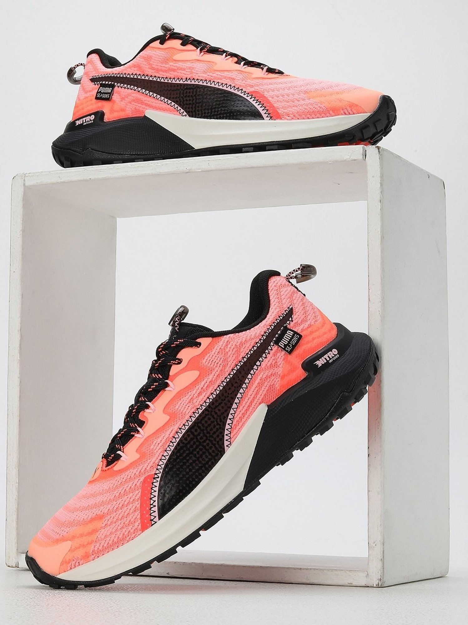 Puma Women's Fast-Trac NITRO 2 Neon Sun Running Shoes