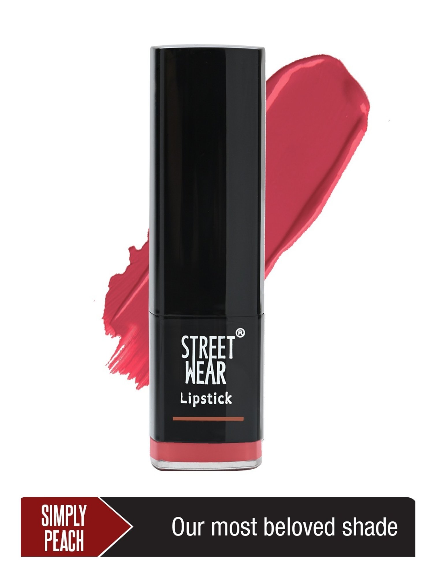 Street Wear Satin Smooth Lipstick Simply Peach - 4.2 gm