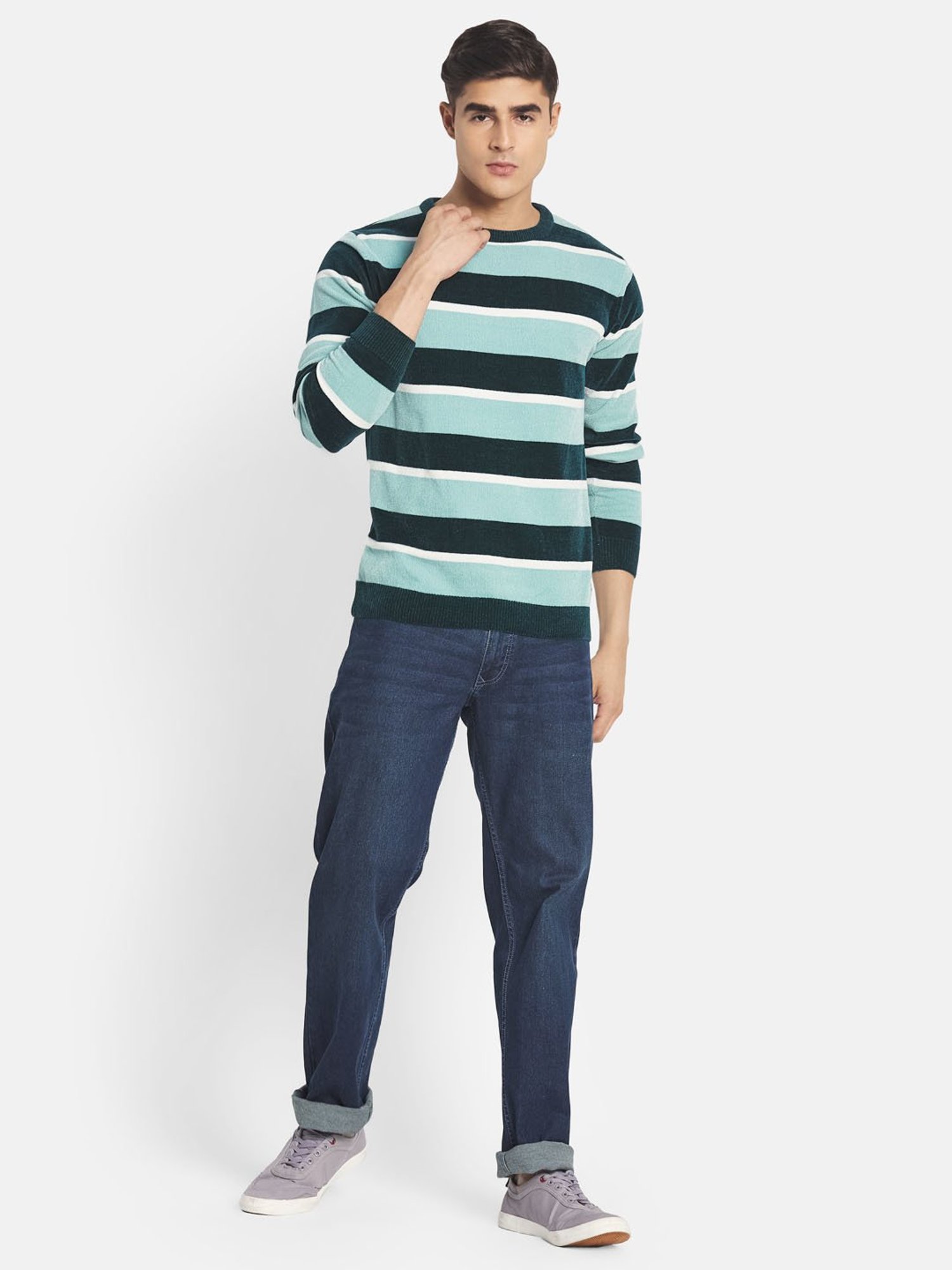 METTLE Multicolor Regular Fit Sweater
