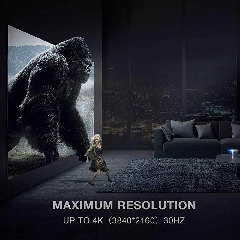 DisplayPort to HDMI Cable 10Ft 4K UHD Nylon Braided GoldPlated DPtoHDMI Unidirectional Cord DP to HDMI Male Chords Display Port to HDTV Monitor Video Cable DP Ports to HDMI Ports Connector