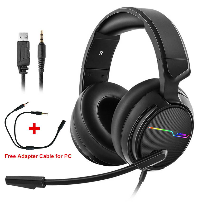 USB 7.1 Surround Sound Gaming Headset for PC Gamer Xiberia V20 /3.5mm Bass casque Game Headset for PS4/New Xbox One/Mac With Mic