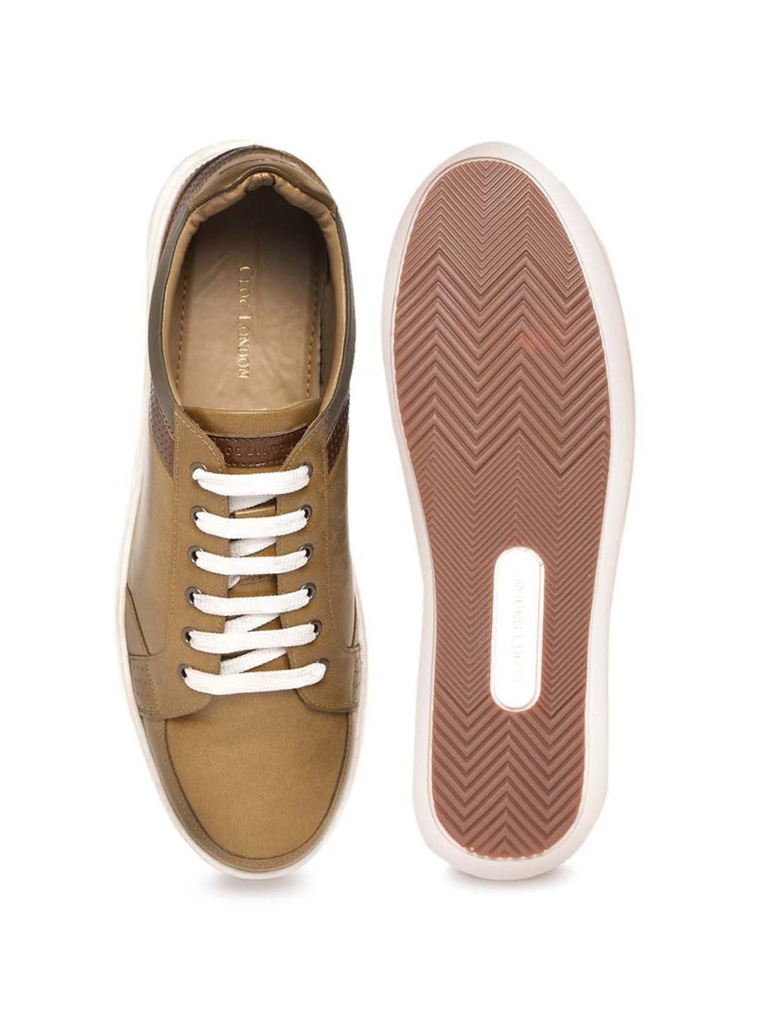 Clog London Men's Tan Casual Sneakers