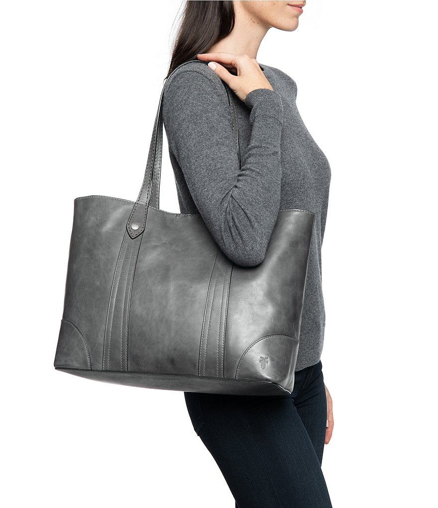 Frye Melissa Washed Leather Shopper Tote Bag