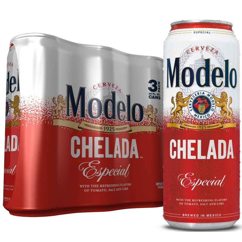 Modelo Chelada Especial Beer - 3pk/24 fl oz Cans