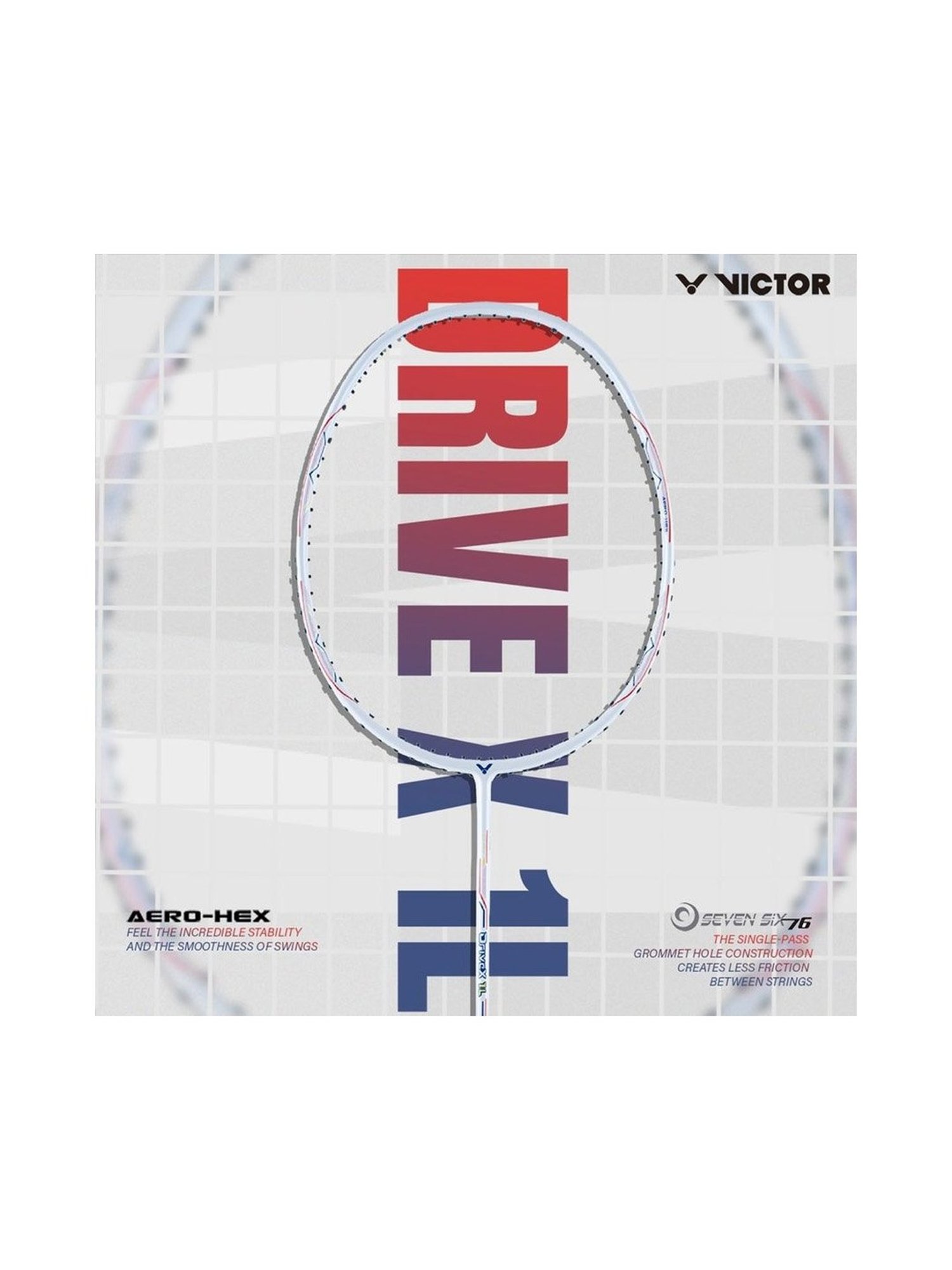 VICTOR G5 Strung Professional Badminton Racket (Blue) Size - 6U