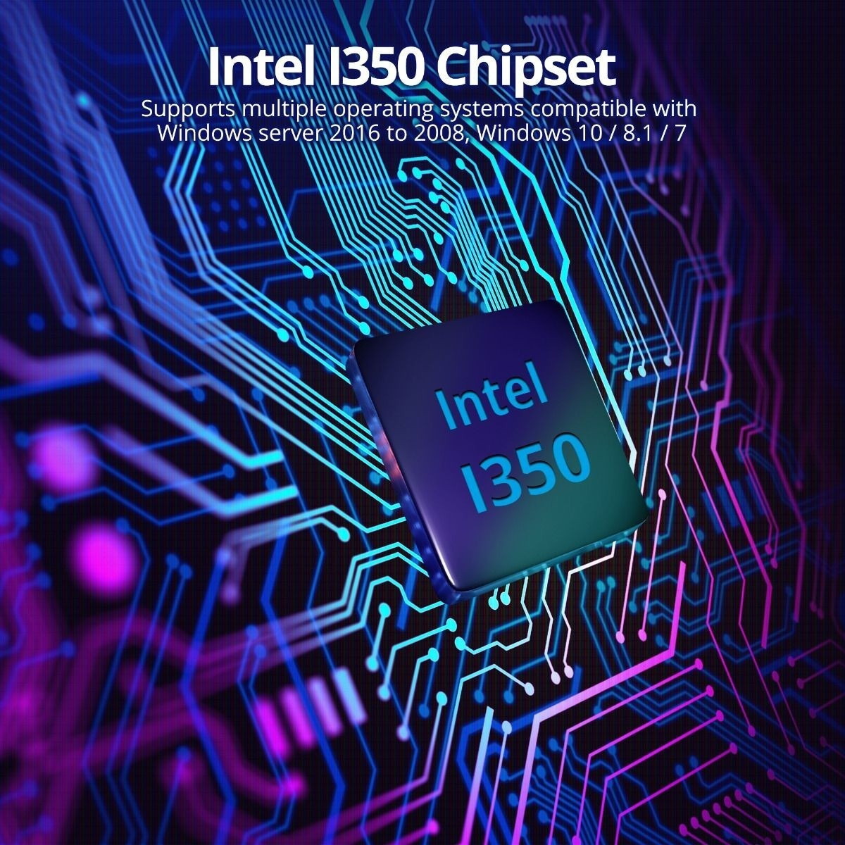 SIIG 4 Port Gigabit Ethernet with POE PCIe Card Intel 350 LBGE0811S1