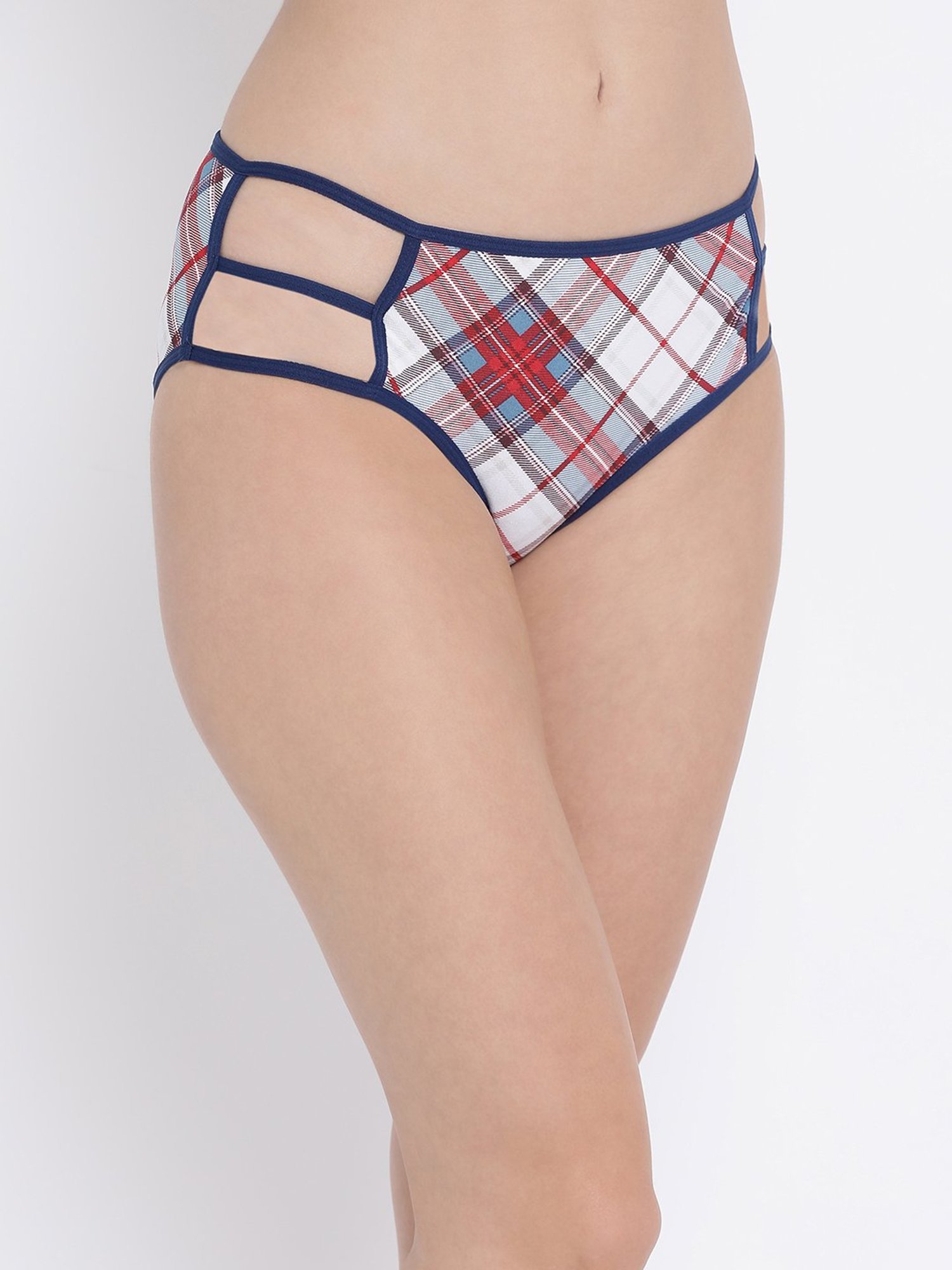 Clovia Red Printed Hipster Panty