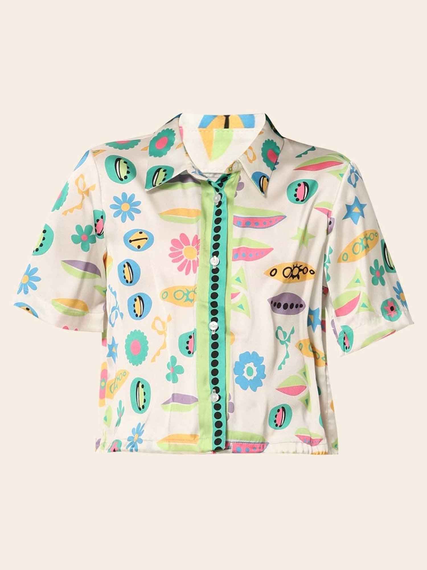 VERO MODA GIRL Multicolor Printed Shirt