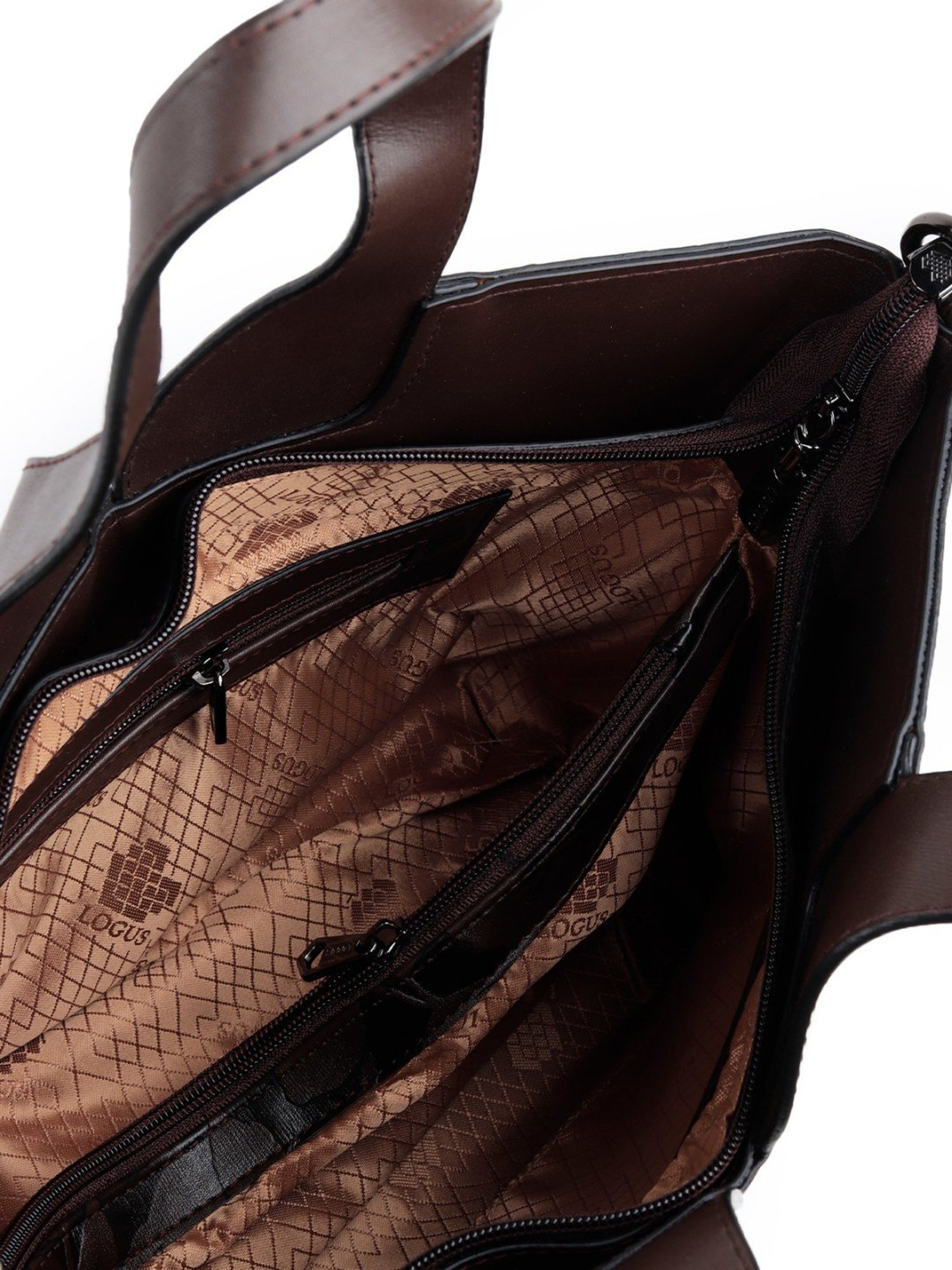 Odette Brown Floral Tote Handbag