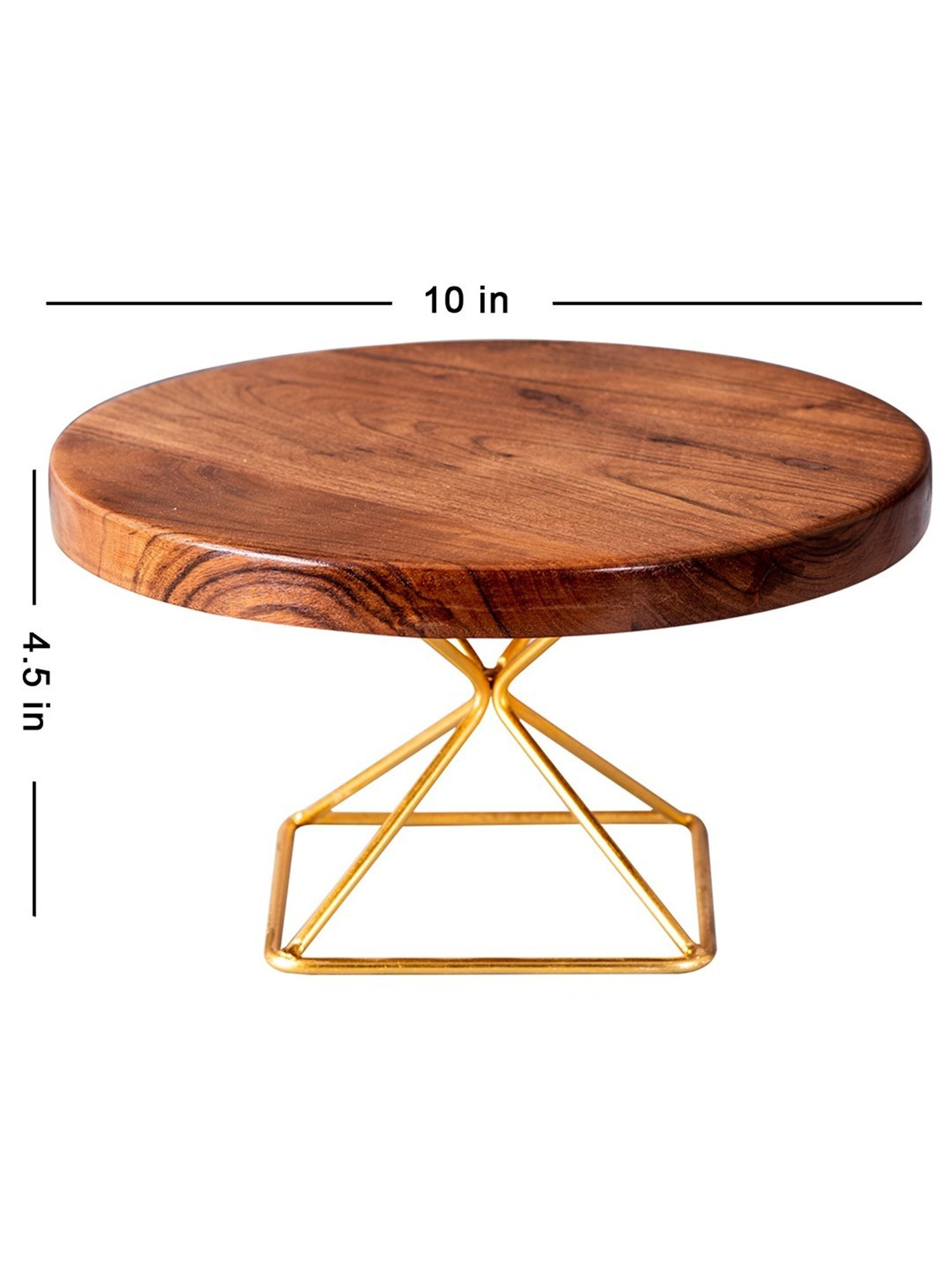 India Circus Color Bordered Blue Bone China Cake Stand