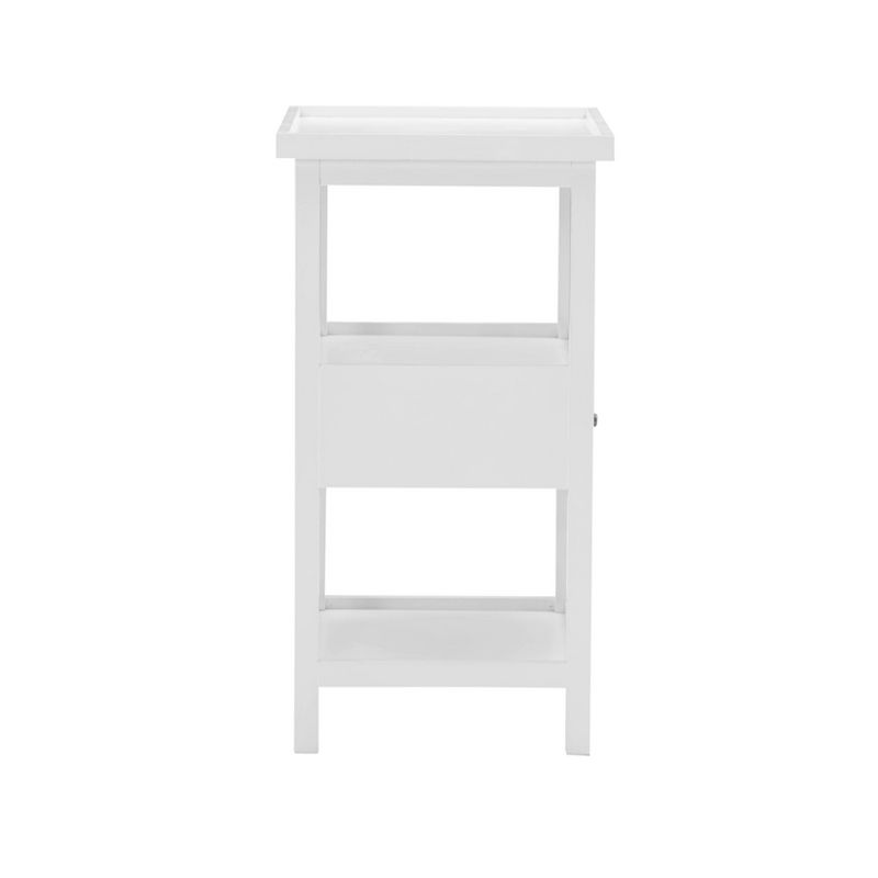 Largo Side Table with Expandable Top White - Powell Company