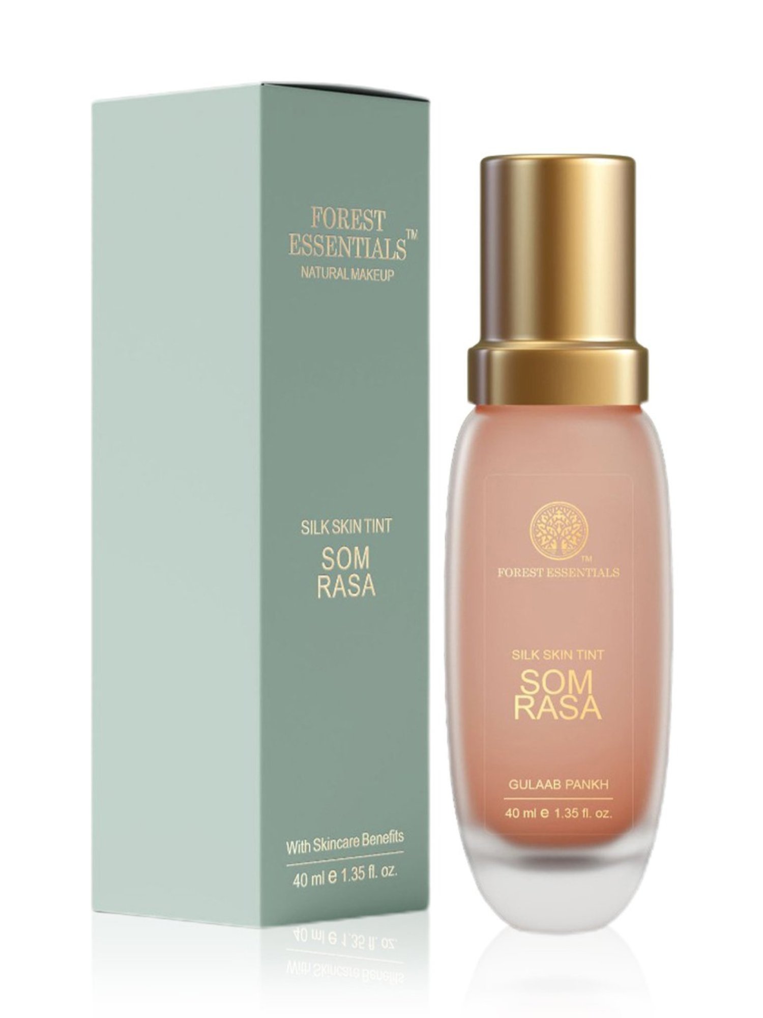 Forest Essentials Som Rasa Silk Tint Gulaab Pankh Foundation for Even Skintone - 40 ml
