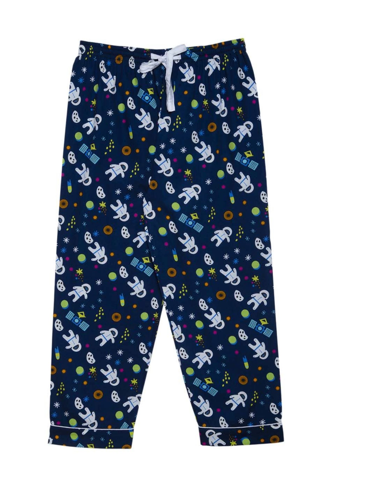 Fluffalump Boys Multicolor Cotton Printed Nightwear Top & Pants Set