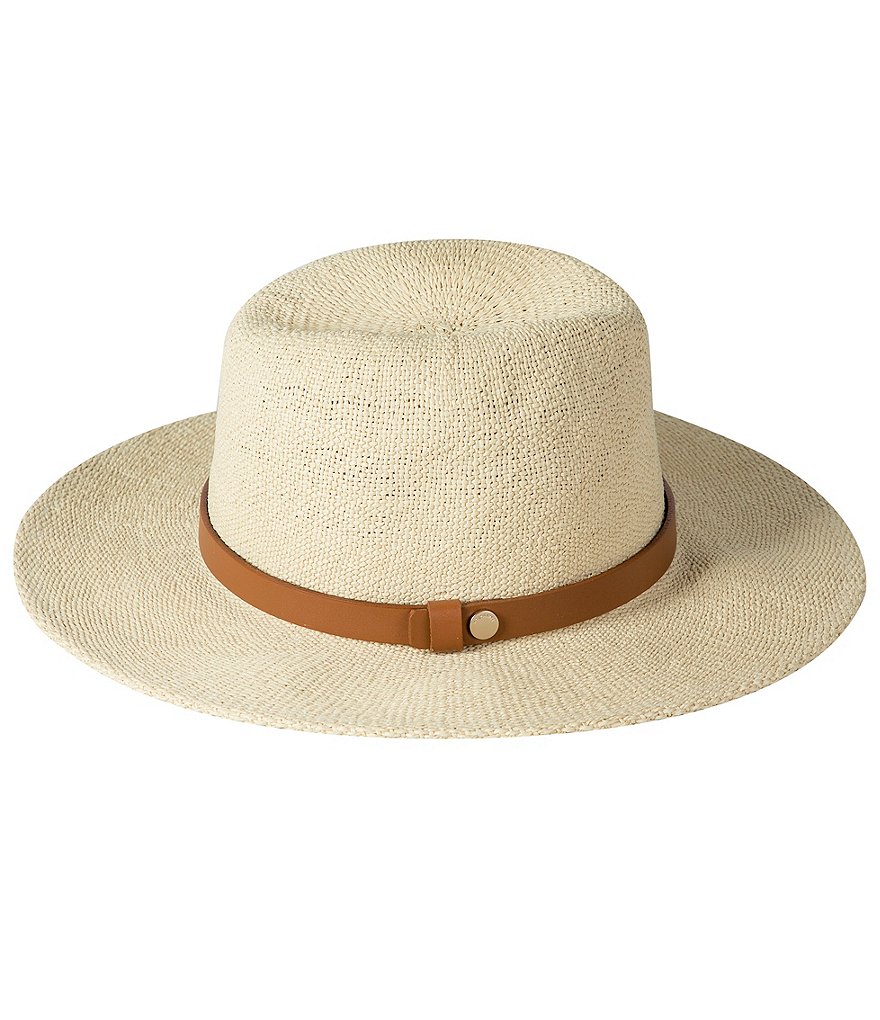 AllSaints Stone Wash Straw Fedora Hat