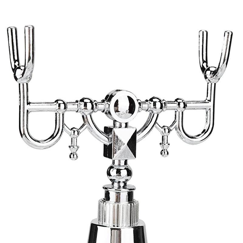 Telephones LandlineEU Type Style Landline Silver Plated Gemstone Home Office TelephoneSupport FSK and DTMF Backlight Caller IDSupport Electronic CalendarDateClock and Week Display