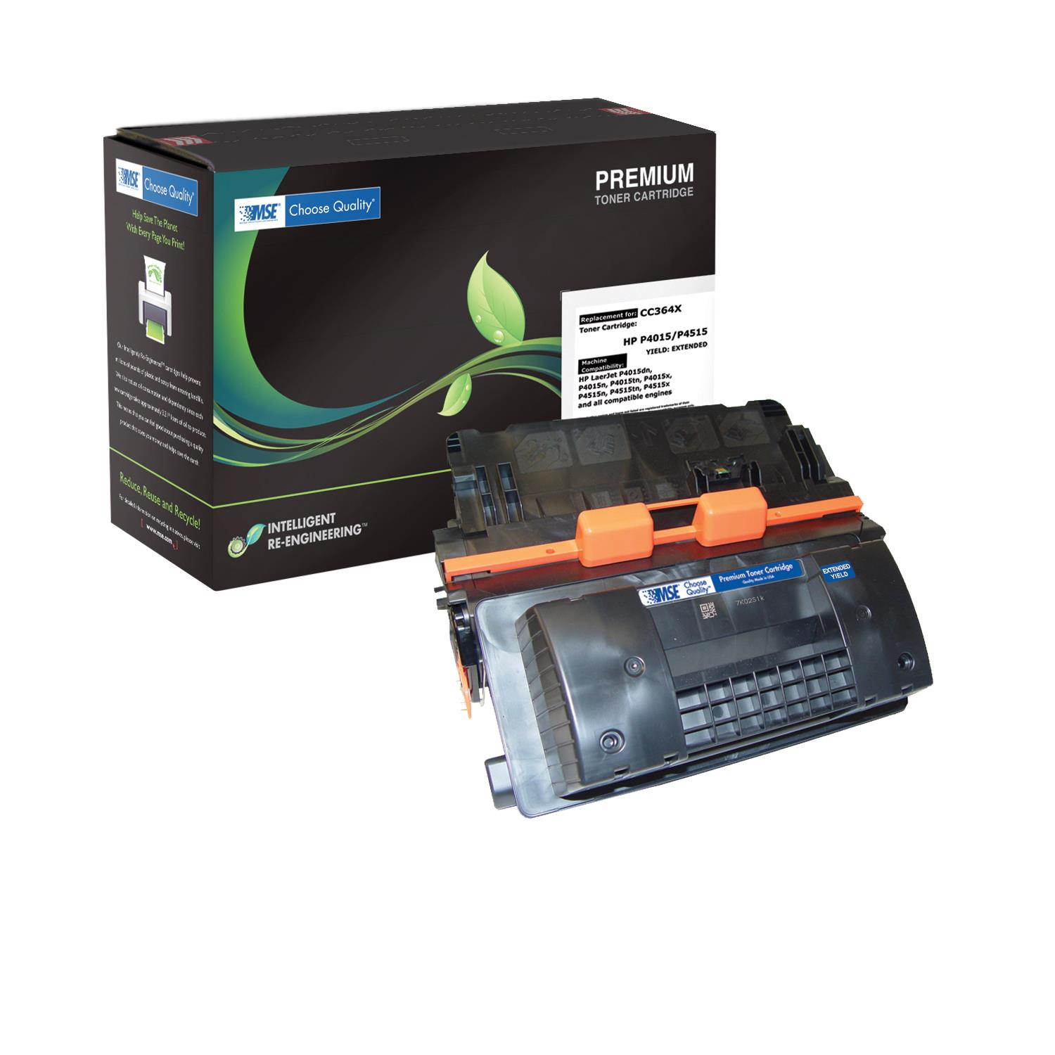 MSE Compatible Black High Yield Toner Cartridge (Alternative for HP 64X/CC364X)