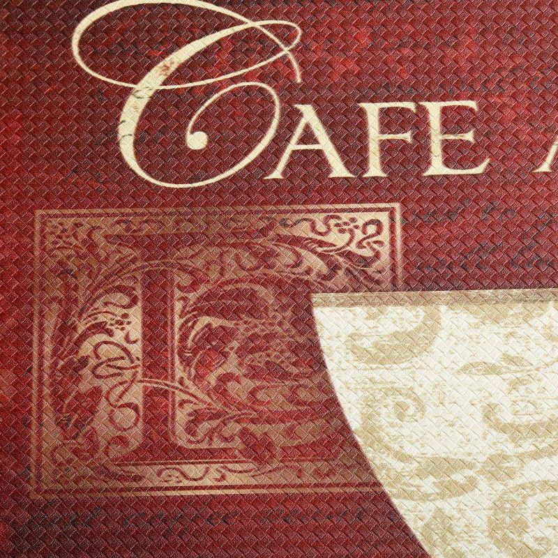 Home Dynamix 19" x 35" New Coffee Kitchen Mat Red