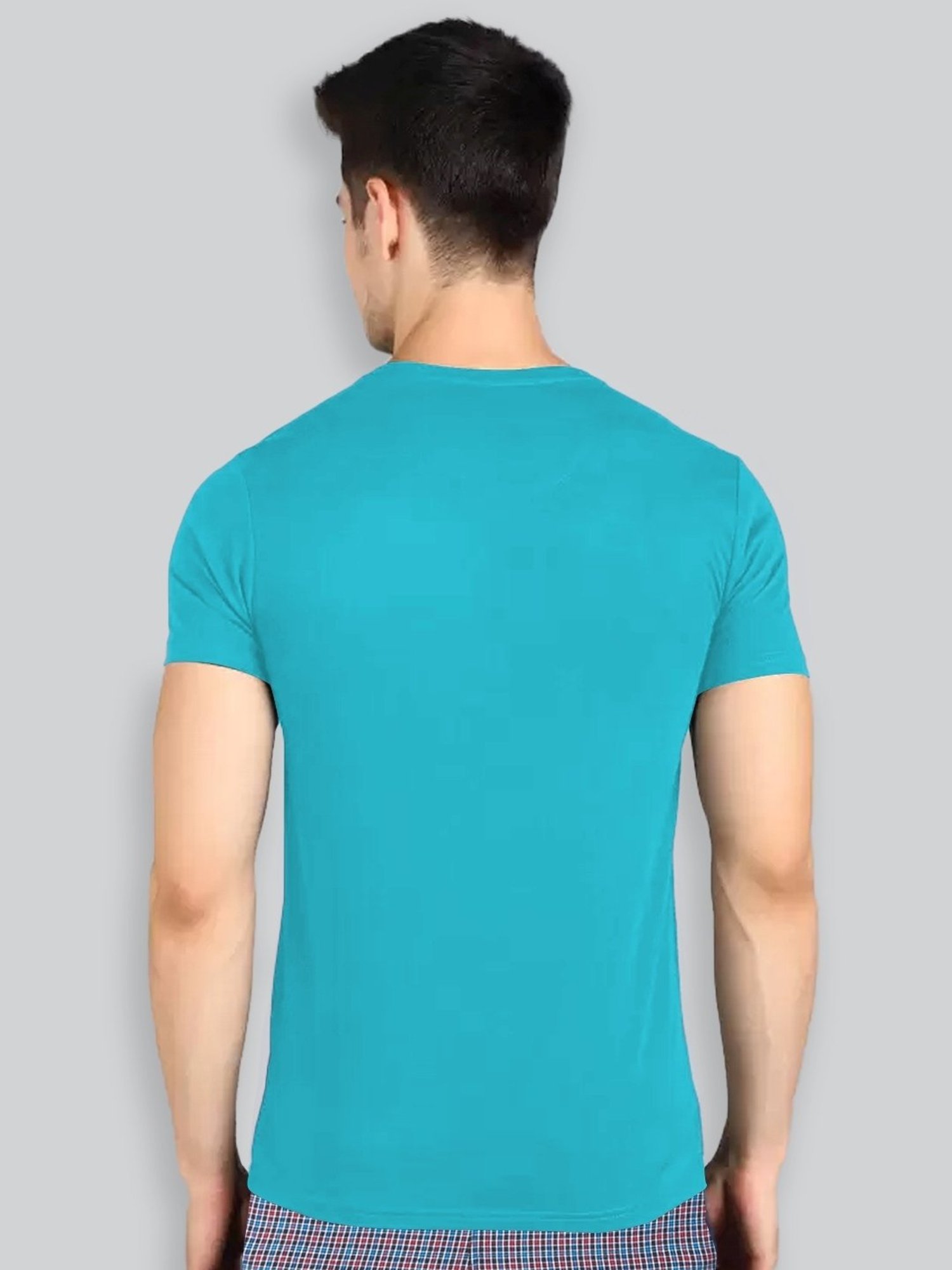 Lux Nitro Turquoise Regular Fit T-Shirt Pack of - 2