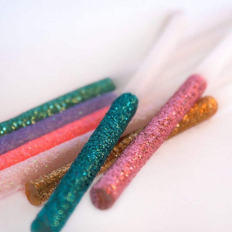 Meri Meri - Multicolor Dipped Glitter Candles - Cake Candles - 16ct