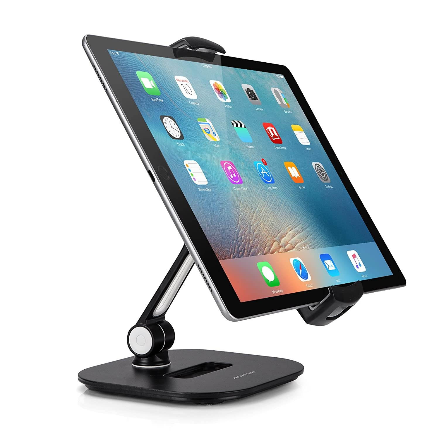 AboveTEK Bracket Tablet Holder for 5.5-13.5" Tablet & Phone (Holder Only), to Be Paired with Compatible AboveTEK Tablet Stand as Swivel Folding Clamp Mount for Kitchen Office Desk POS Kiosk Reception