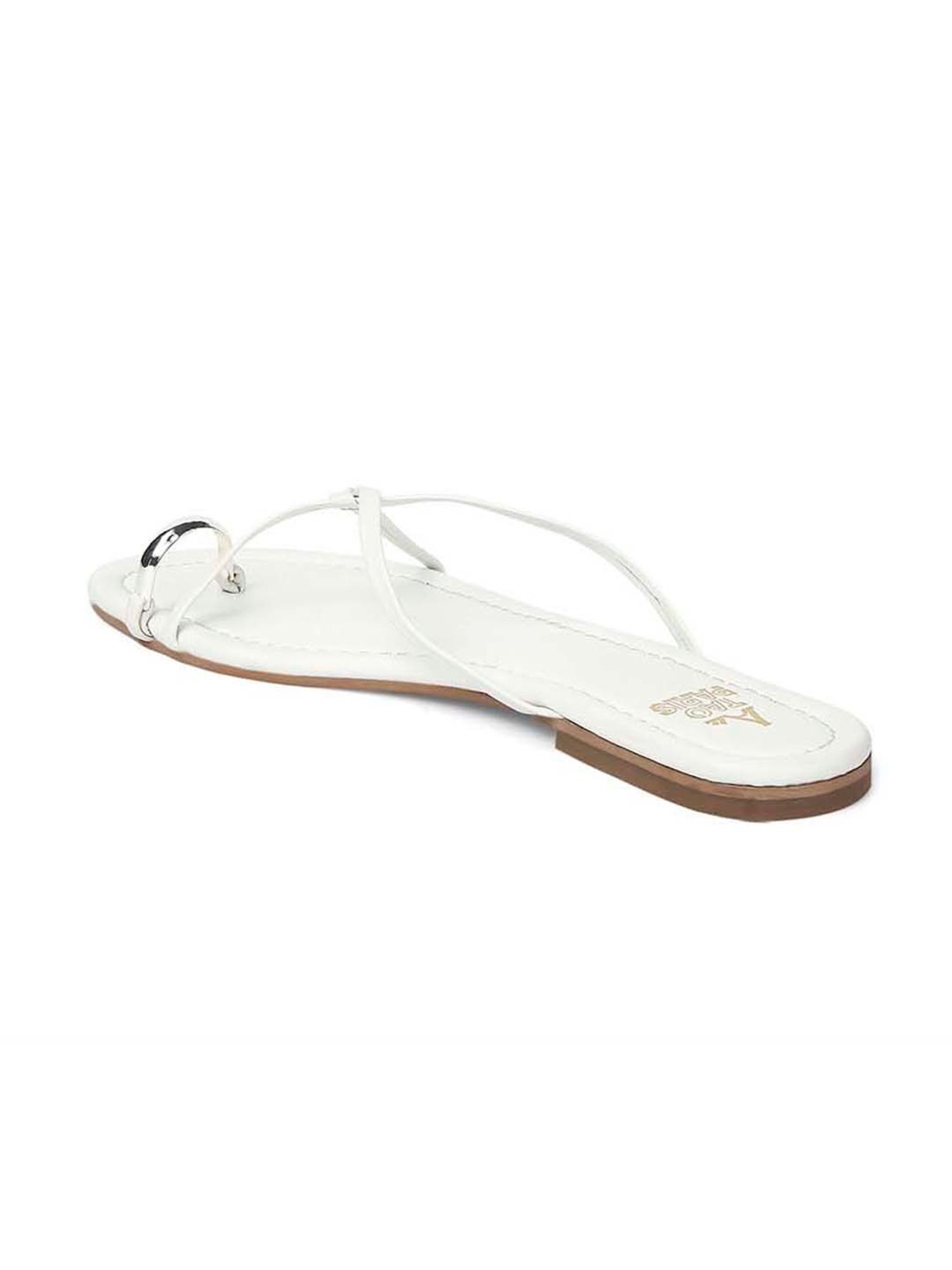 Tao Paris Women's Rihana White Toe Ring Sandals