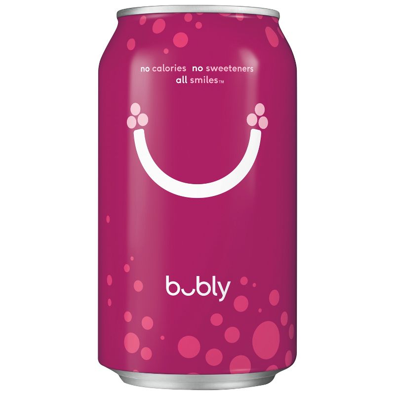 bubly Raspberry Sparkling Water - 8pk/12 fl oz Cans