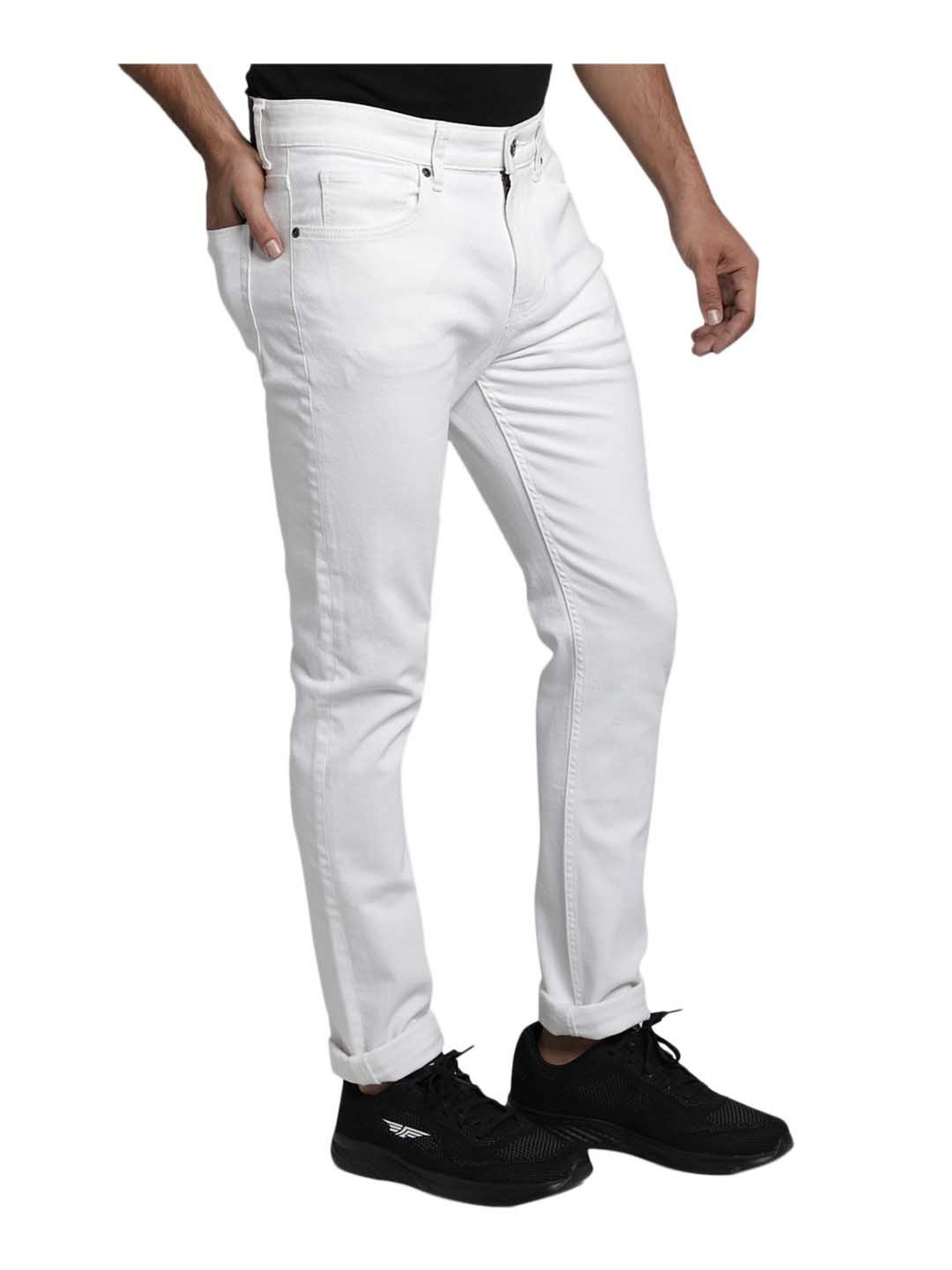 Red Tape White Regular Fit Jeans