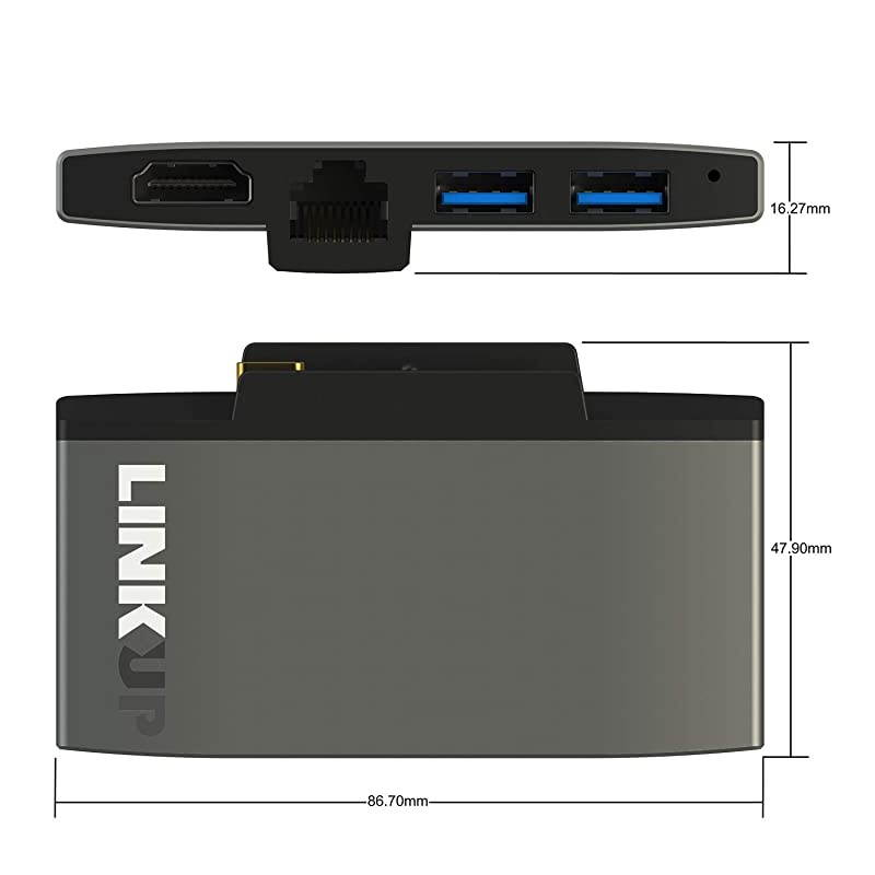 Microsoft Surface GO Compatible Docking Station USB C Dock | 4-in-1 Expansion Hub | HDMI 4K Gigabit Ethernet 2X USB-A 3.0 | Compatible with Original Surface GO Power Plug