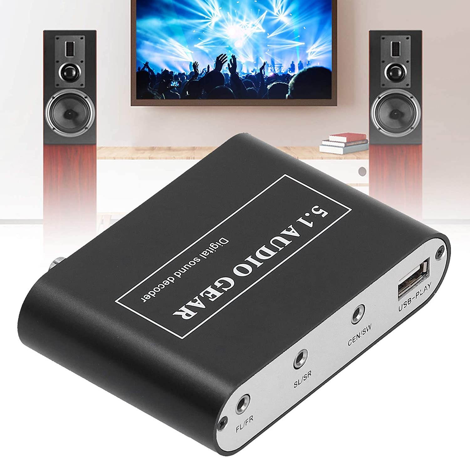 Estink Digital Audio Decoder, High Compatibility USB Port Sound Converter, Support U Disk Playback, Network Player, Hd Tv, Blu-Ray DVD, Ps3, Xbox 360 / Dm500S / Dm800Hd(US)