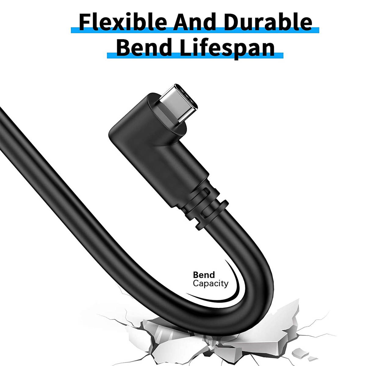 Link Cable Compatible for Oculus Quest 2, Fast Charging & PC Data Transfer USB C 3.2 Gen1 Cable for VR Headset and Gaming PC 10FT(3M)