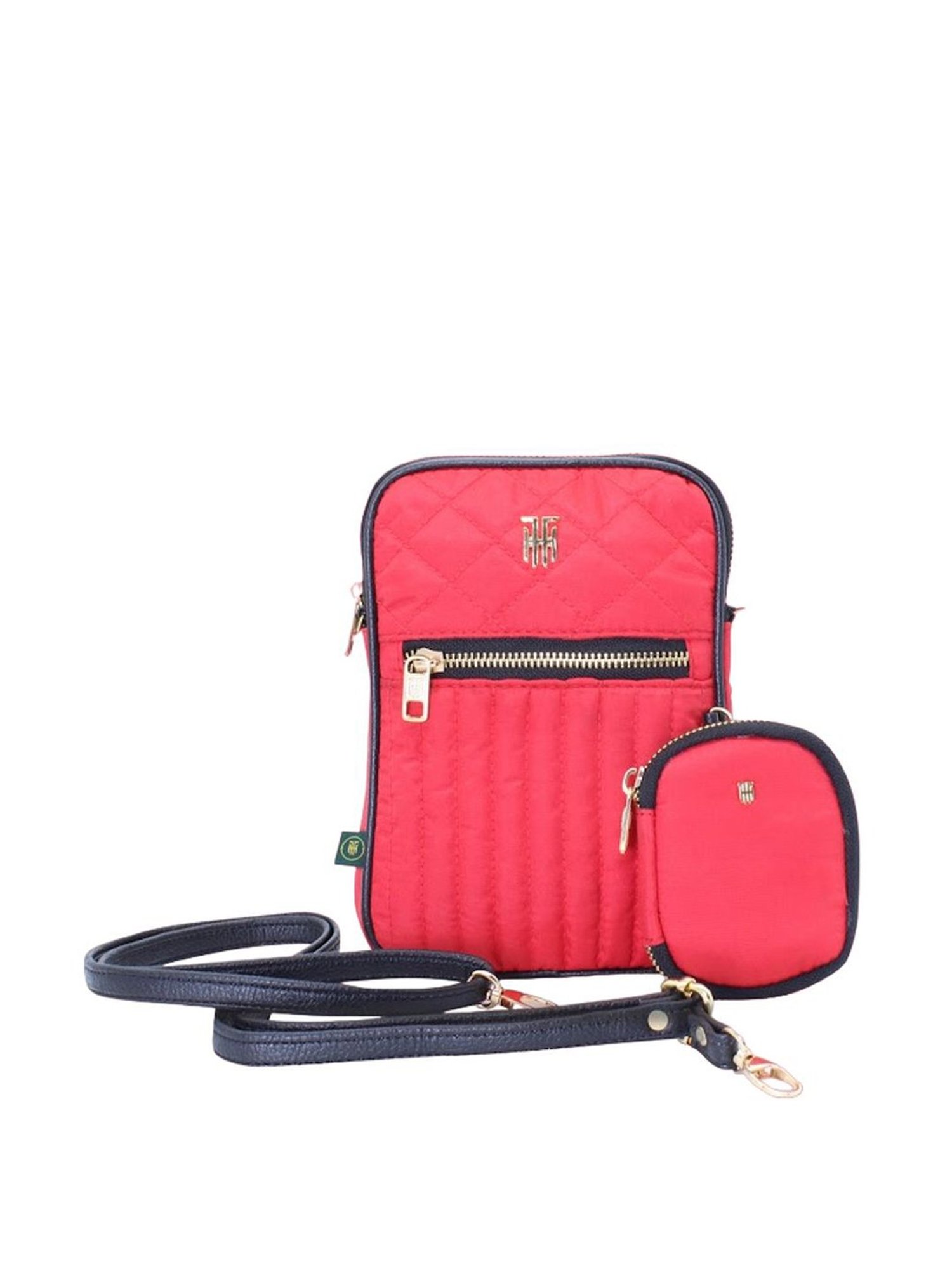 THE HOLISTIK Victory Red Quilted Medium Cross Body Bag