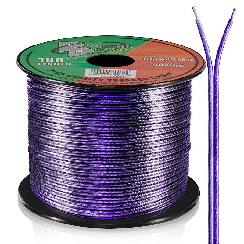 RSW20100 20 Gauge 100 Feet Spool of Speaker Zip Wire