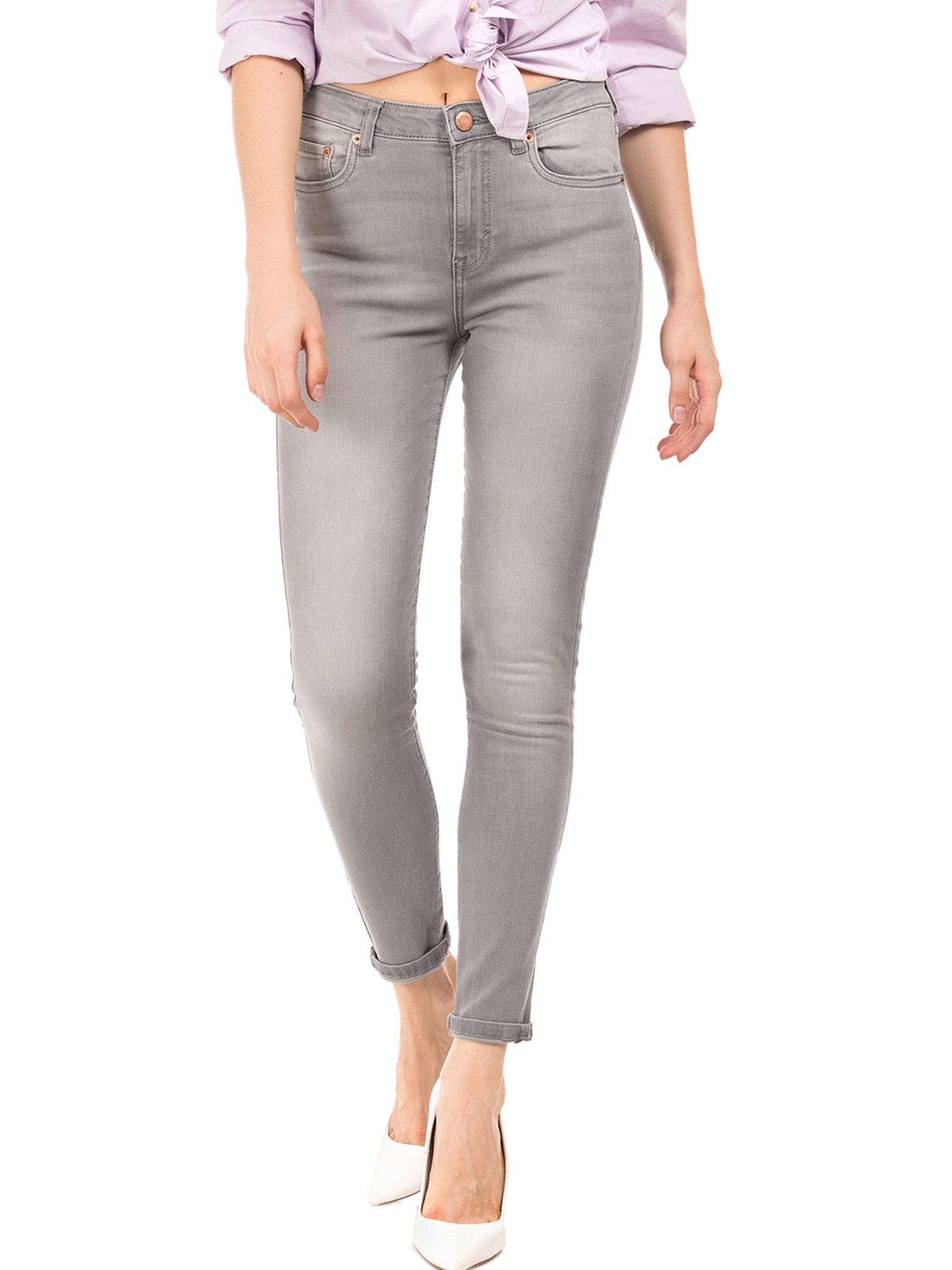 Aeropostale Grey Cotton Jeans