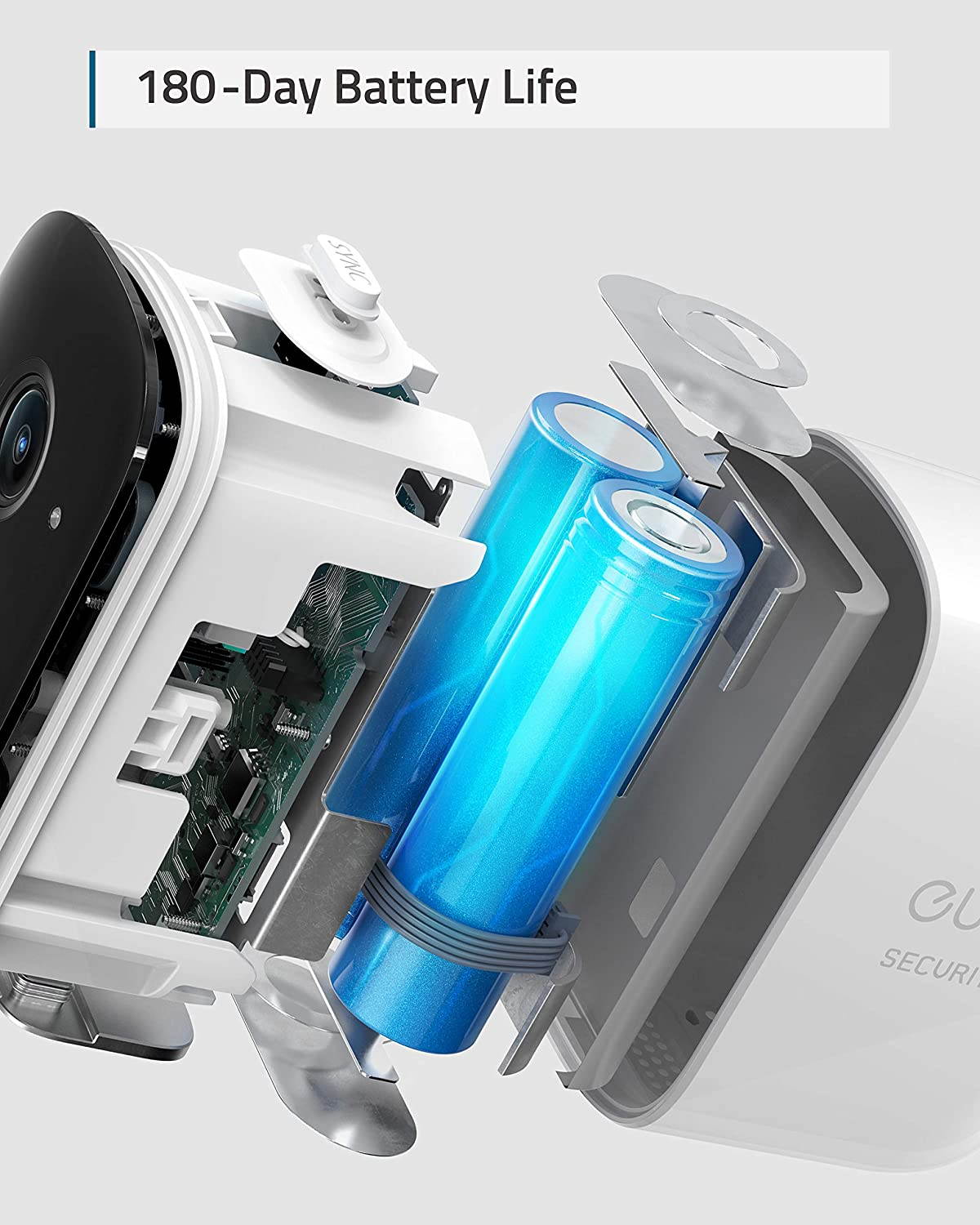 eufy Security, eufyCam 2C Pro 2-Cam Kit, Wireless Home Security System with 2K Resolution, 180-Day Battery Life, HomeKit Compatibility, IP67, Night Vision, and No Monthly Fee.