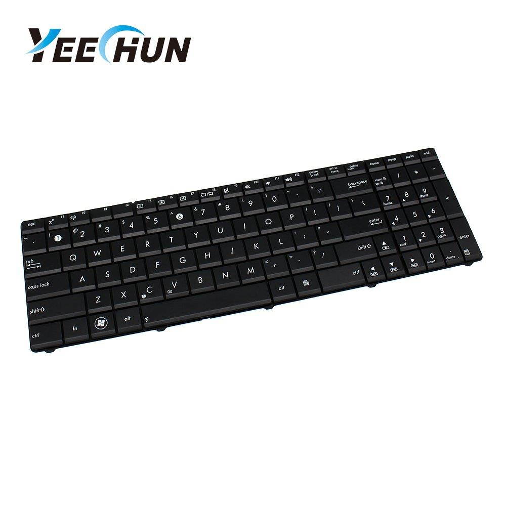 YEECHUN Black US Keyboard for ASUS F50 K52 K52J K52JK K52JR K52F K55N F50S F50Q F5OZ F70SL F70 X54 X54L X54XI X54XB X54H X54HY X54HR A54L X54C X54LY New P/N 130910203 SG-38530-XUA