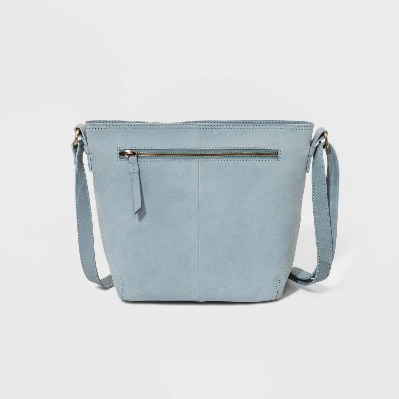Bolo Zip Closure Broomfield Crossbody Bag - Gray