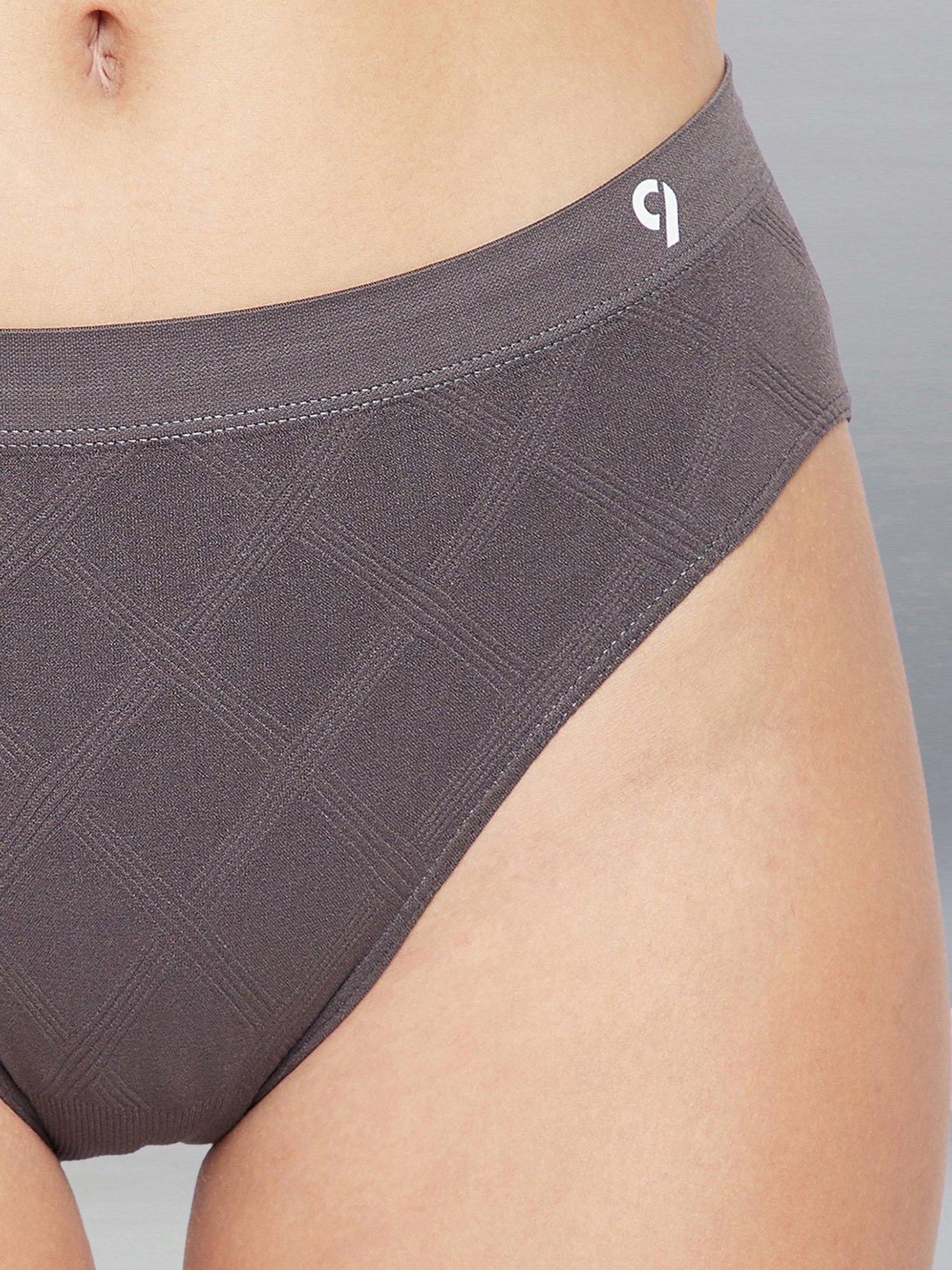 C9 Airwear Dark Grey & Purple Hipster Panty - Pack of 2