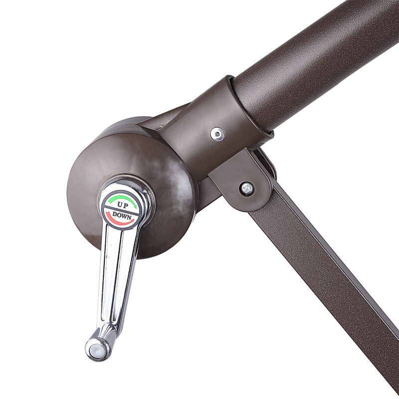 9' x 5' Rectangular Double Top Patio Outdoor Market Umbrella Emerald Green - Crestlive Products