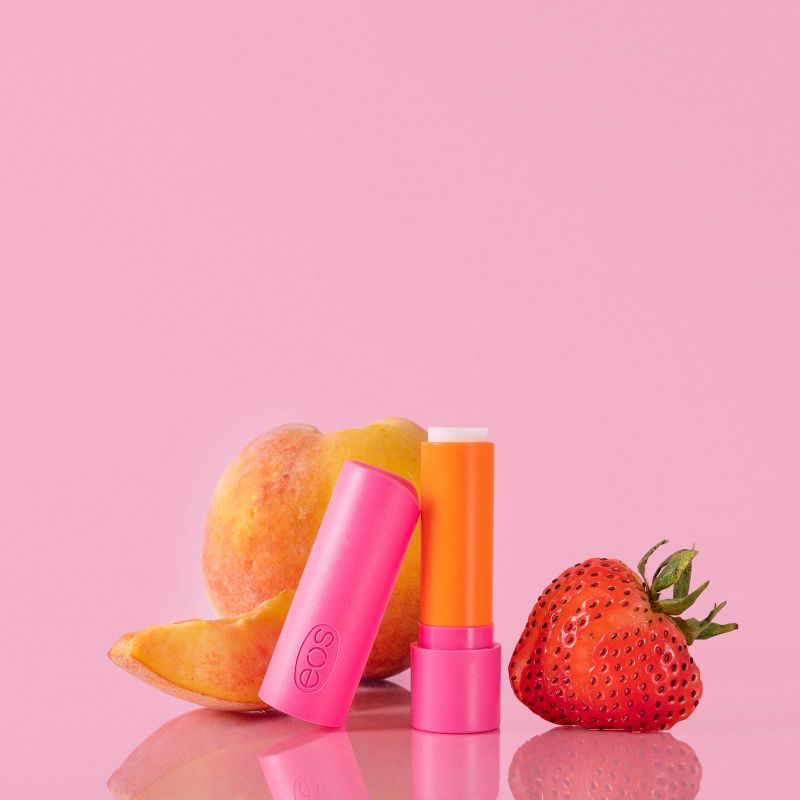 eos Super Soft Shea Lip Balm Stick - Strawberry Peach - 0.14oz