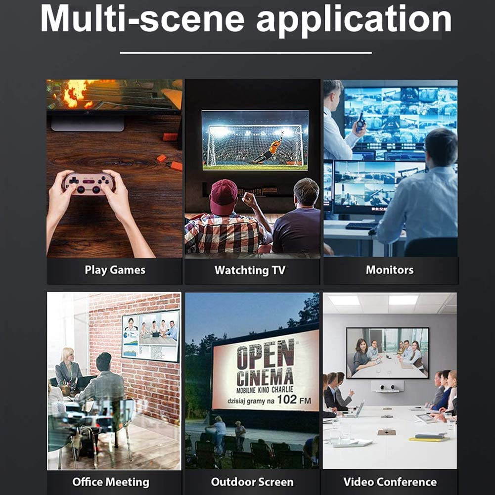 8K HDMI 2.1 Cable, 3.3FT/1M 48Gbps High Speed HDMI Cord, 8K@60Hz Ultra HD, 4K@120Hz, 144Hz eARC HDR10 4:4:4 HDCP 2.2&2.3, Compatible Laptop/Projector/Monitor/Fire TV Playstation 5/PS4