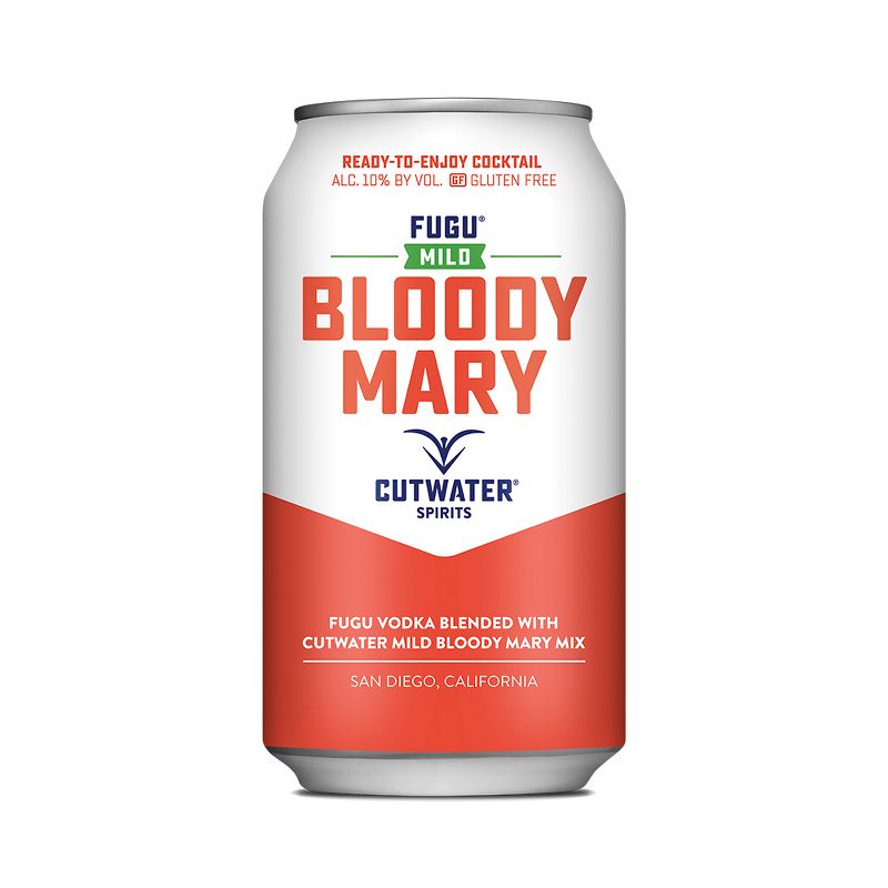 Cutwater Fugu Mild Bloody Mary Cocktail - 4pk/12 fl oz Cans